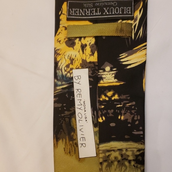 MONA LISA 100% SILK NECK TIE - Picture 7 of 8